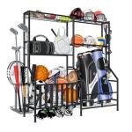 Heavy Duty Sports Gear Organizer with Hooks