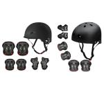Adjustable Skateboard Helmet with Protective Gear Set
