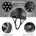 Adjustable Skateboard Helmet with Protective Gear Set