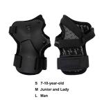 BRRNOO Black Wrist Guards for Skating and Snowboarding