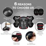 Adjustable Skateboard Helmet with Protective Gear Set