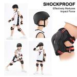 Adjustable Skateboard Helmet with Protective Gear Set