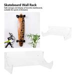 Skateboard Wall Shelf Hanger with Extra Hooks