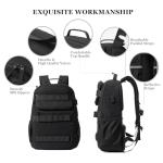 Large Skateboard Backpack with USB Port (Black)