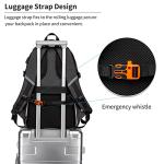 RUCYEN Skateboard Backpack with USB Charging Port