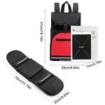 Elolicu Skateboard Backpack Bag, Foldable Carrier Travel Skateboard Bag Regular Skateboard Longboard Bag Adjustable Shoulder Straps for Electric Skateboard Universal Street Trend Girls and Boys