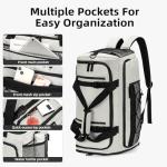 CLUCI Gym Bag for Men & Women, 35L Convertible Travel Sports Duffel Backpack with Shoe Compartment, Waterproof Carry-On for Fitness & Skateboard