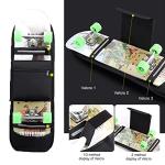 Elolicu Skateboard Backpack Bag, Foldable Carrier Travel Skateboard Bag Regular Skateboard Longboard Bag Adjustable Shoulder Straps for Electric Skateboard Universal Street Trend Girls and Boys