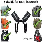 Pmsanzay Backpack Attachment Carrier Hanger Rack Hook Holder for Carrying Mini Cruiser, Cruiser Board,Skateboard - Fit Most Backpacks - Easy to Use - No Backpack