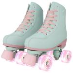 Mint Green Light-Up Roller Skates for Women