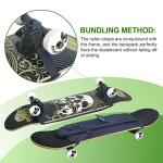 LISEFURE Skateboard Bag Skateboard Strap Backpack Universal Portable Skateboard Bag (blue)