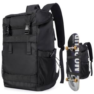 livbote Skateboard Backpack, Skateboard Bag for Men, Gym Backpack for Skateboarding, Sports, Travel, College