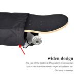 Chiffonade Portable Skateboard Bag, 600D Oxford Cloth Skateboard Single Shoulder Backpacks Bag Adjustable Carrying Case(Black)