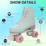 Mint Green Light-Up Roller Skates for Women