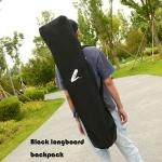 Portable Longboard Skateboard Backpack | 46inches Foldable Long Board Danceboard Travel Carry Bag | Professional for Beginner Longboard Players | Unisex Design for Men, Women, Youth and Adults
