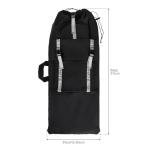 Tobefore Large Skateboard Backpack - Fits 30 Inch & Oversize Skateboards up to 33", Waterproof Durable Skate Bag with Adjustable Shoulder Strap, Outer Pocket & Reflective Zipper Chain