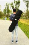 Portable Longboard Skateboard Backpack | 46inches Foldable Long Board Danceboard Travel Carry Bag | Professional for Beginner Longboard Players | Unisex Design for Men, Women, Youth and Adults