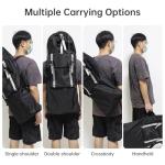 Tobefore Large Skateboard Backpack - Fits 30 Inch & Oversize Skateboards up to 33", Waterproof Durable Skate Bag with Adjustable Shoulder Strap, Outer Pocket & Reflective Zipper Chain