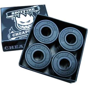 Spitfire Skateboard Wheels Cheapshots Bearings - Includes 8 Bearings and Bighead Sticker - Removable Black Shields - for All Types of Skateboarding - Fits All Trucks and Wheel Combos