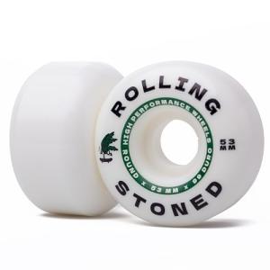 Rolling Stoned Skateboard Wheel Set - High Performance Skateboard Wheels, 99a, 53mm