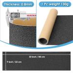 Aolabela Grip Tape, 33" x 9", No Air Bubbles, Black Griptape for Skateboards & Scooters