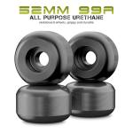 Jizmo Skateboard Trucks, Fits 7.75-8" Deck, Wheels 52mm, Bearings ABEC-9, Skateboard Pads, Hardware Tool Combo Starter Set - Black