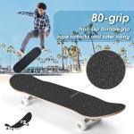 Aolabela Grip Tape, 33" x 9", No Air Bubbles, Black Griptape for Skateboards & Scooters