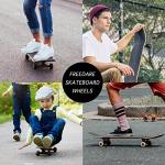 TLHB Skateboard Truck,Skateboard Wheels 52mm Suitable for Skateboarders,Fits 7.5-8" Deck，Skateboard Bearings,Skateboard Pads,Durable Skateboard Hardware Combo Starter Kit-Black