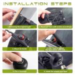 Jizmo Skateboard Trucks, Fits 7.75-8" Deck, Wheels 52mm, Bearings ABEC-9, Skateboard Pads, Hardware Tool Combo Starter Set - Black