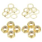 PATIKIL Skateboard Lock Nuts Set, 2 Set 5/16 Skateboard Truck Axle Washers Spacer Hardware Repair Kit for Longboard Cruiser, Gold