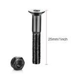 SquEqu 38 Pack Skateboard Bearings 608zz Skateboard Hardware Kit Skateboard Deck Mounting Screws Nuts Bolts Spacers Speed Rings Set Skateboard Riser Shock Pads for Longboard Cruiser Skateboards