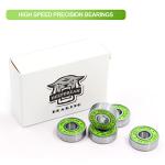 Premium 20Pcs 608rs Bearings Skateboard Bearings Chrome Steel Bearing Longboard Bearings (8x22x7mm) Double Rubber Sealed Deep Groove Bearing