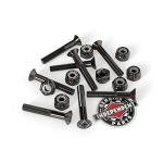 Independent Genuine Parts Cross Bolts Standard Phillips Skateboard Hardware (Black/Black, 1 1/2")