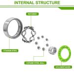 Premium 20Pcs 608rs Bearings Skateboard Bearings Chrome Steel Bearing Longboard Bearings (8x22x7mm) Double Rubber Sealed Deep Groove Bearing