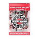 INDEPENDENT Trucks Skateboard Hardware 1" Black/Red + Tool + Red Indy Risers