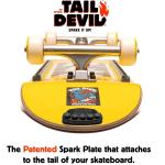 Tail Devil Skateboard Spark Plate - Sparks for Your Skateboard | Ultimate Skateboarder's Accessory | A Tail Plate Attachment for Cool Sparking Effect (1 Pack)