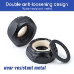 16 PCS Skateboards Washers Skateboard Truck Nuts Skate Truck Hardwares Skateboard-Truck Hardware Longboard Accessories for Longboard (Black)