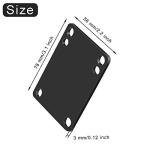 Outus 10 Pieces 3 mm Skateboard Riser Shock Pads Longboard Rise Mats Skateboard Shock Mat Soft Longboard Shockpads