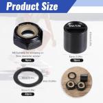 Xyembu 16 Pcs Skateboard Lock Nuts Set, Skateboard Hardware Kit, Hardware Repair Kit, Skate Accessories with Skateboards Truck Nuts, Skateboards Truck Axle Washers