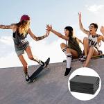 Outus 10 Pieces 3 mm Skateboard Riser Shock Pads Longboard Rise Mats Skateboard Shock Mat Soft Longboard Shockpads