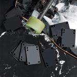 Outus 10 Pieces 3 mm Skateboard Riser Shock Pads Longboard Rise Mats Skateboard Shock Mat Soft Longboard Shockpads