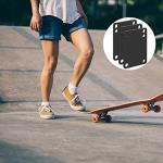 Outus 10 Pieces 3 mm Skateboard Riser Shock Pads Longboard Rise Mats Skateboard Shock Mat Soft Longboard Shockpads