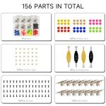 DisplayMore Fingerboard Repair Kit -Includes Box & Tools-Mini 96mm Finger Skateboard Parts Include 14 Brackets 48 Multicolour Wheels 60 Screws 30 Nuts 4 Screwdriver(Trucks-31mm & Box)