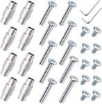 TOBWOLF 30PCS Inline Skate Replacement Shaft, Aluminum Alloy Skate Wheel Bearing Stepped Spacer, Roller Skate Replacement Accessories with Axle & Axles Screws & Wrench