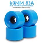 Jizmo Skateboard Trucks, High Rebound Skateboard Cruiser Wheels 60mm, Skateboard Bearings ABEC-9, Skateboard Tool, Skateboard Pads, Skateboard Hardware Combo Starter Set(Blue)