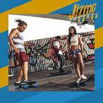 Jizmo Skateboard Trucks, High Rebound Skateboard Cruiser Wheels 60mm, Skateboard Bearings ABEC-9, Skateboard Tool, Skateboard Pads, Skateboard Hardware Combo Starter Set(Blue)