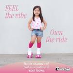 Chicago Girls Rink Roller Skates – Classic High-Top Quad Skates, Padded Ankle Collar, 54mm Urethane Wheels, Adjustable Trucks, Indoor & Outdoor