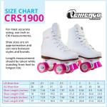 Chicago Girls Rink Roller Skates – Classic High-Top Quad Skates, Padded Ankle Collar, 54mm Urethane Wheels, Adjustable Trucks, Indoor & Outdoor