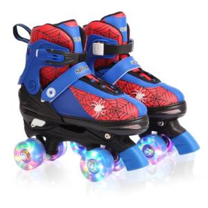 Roller Skates for Boys Girls,4 Size Adjustable Skates with Light up Wheels