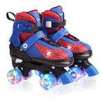 Roller Skates for Boys Girls,4 Size Adjustable Skates with Light up Wheels